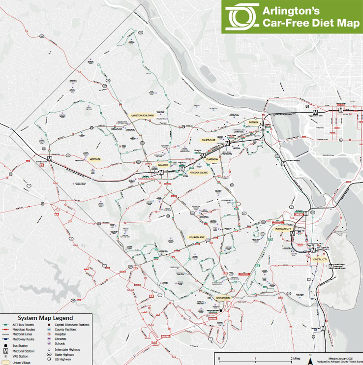 Thumbnail image, Arlington's Car-Free Diet Map