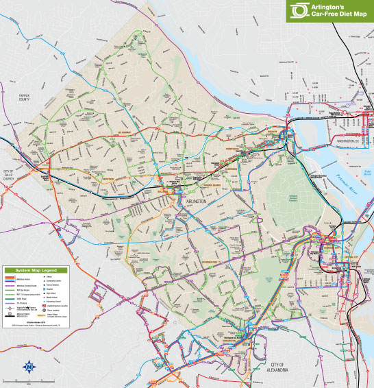 Thumbnail image, Arlington's Car-Free Diet Map